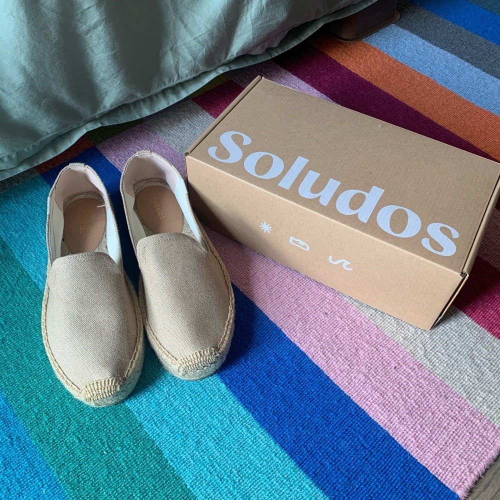 Soludos Espadrilles - Taupe, Size 9
